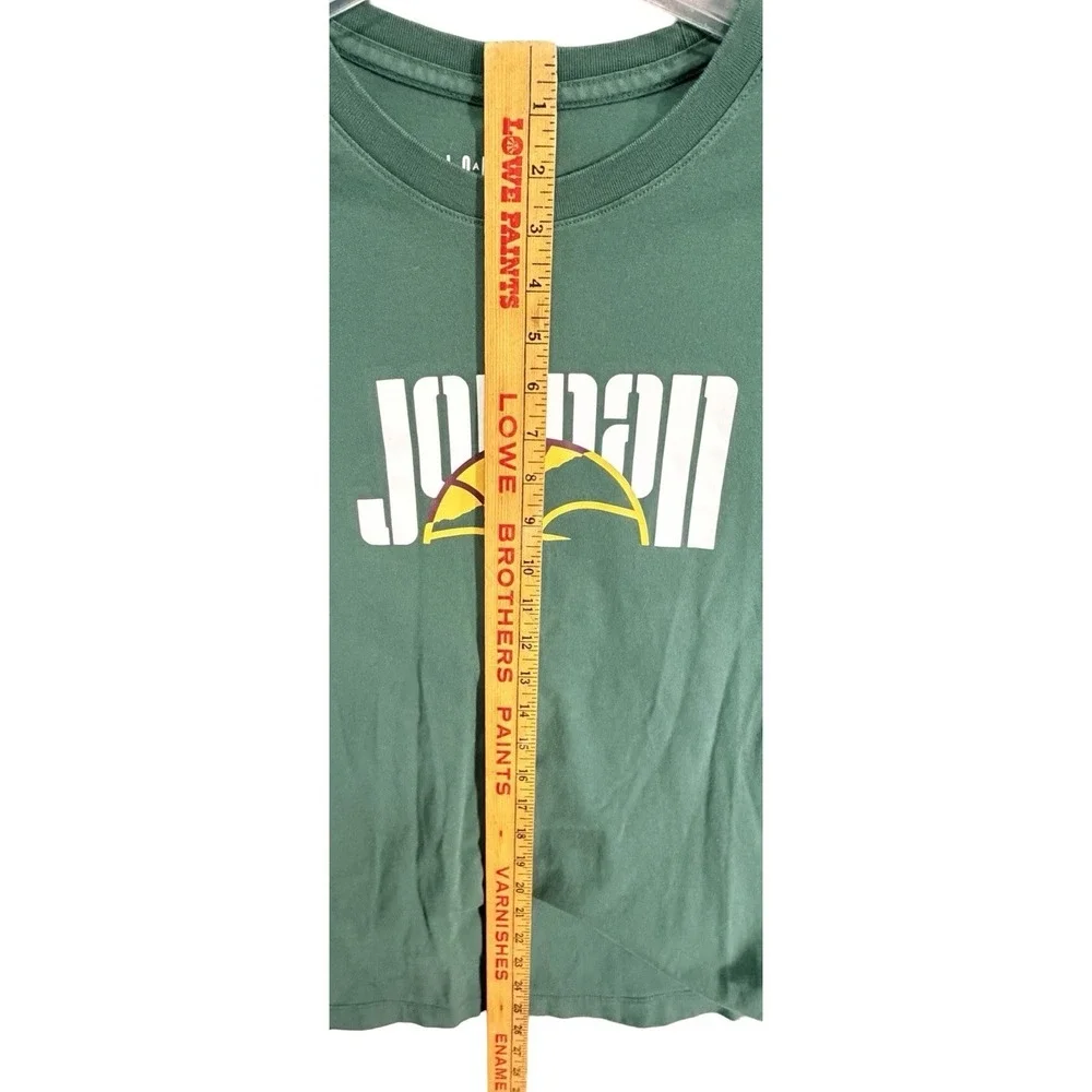 Jordan Brand Long Sleeve Graphic T-Shirt‎ Green Small Jumpman Basketball
